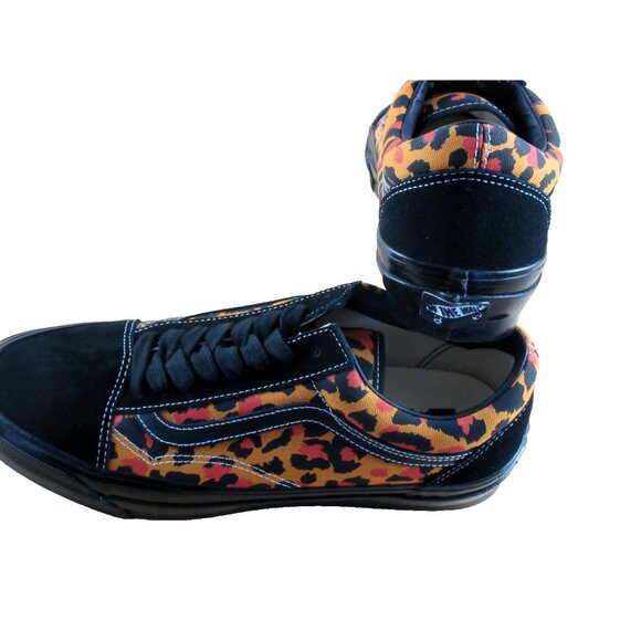 Vans Men's Lx Old Skool Leopard Double Black Striped Skate shoes Sizes NIB - Picture 6 of 7